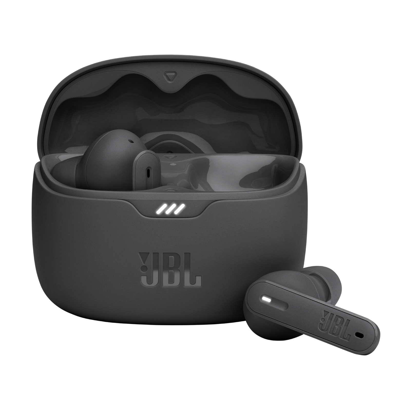 JBL Tune Beam - Black - True wireless Noise Cancelling earbuds - Hero